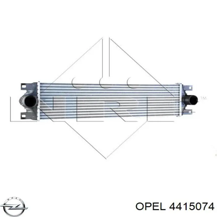 Купити 4415074 Opel Радіатор интеркуллера
