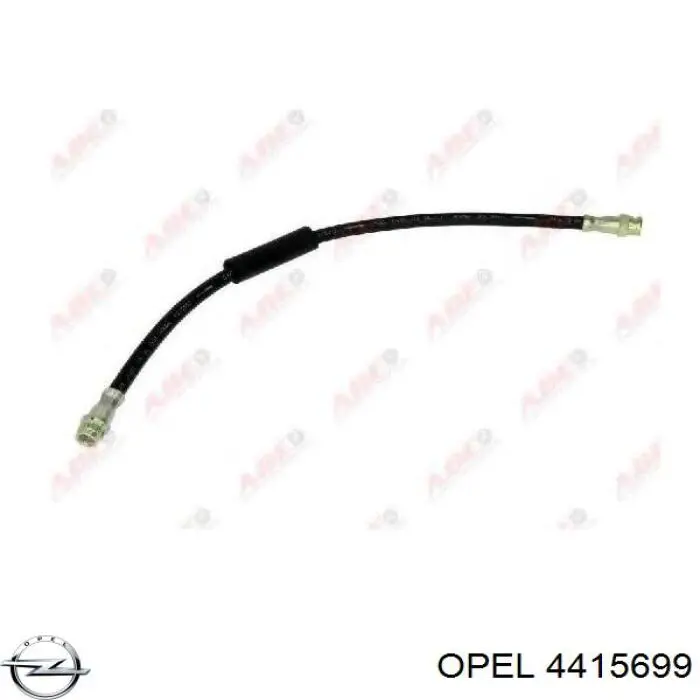 4415699 Opel Шланг гальмівний задній, правий