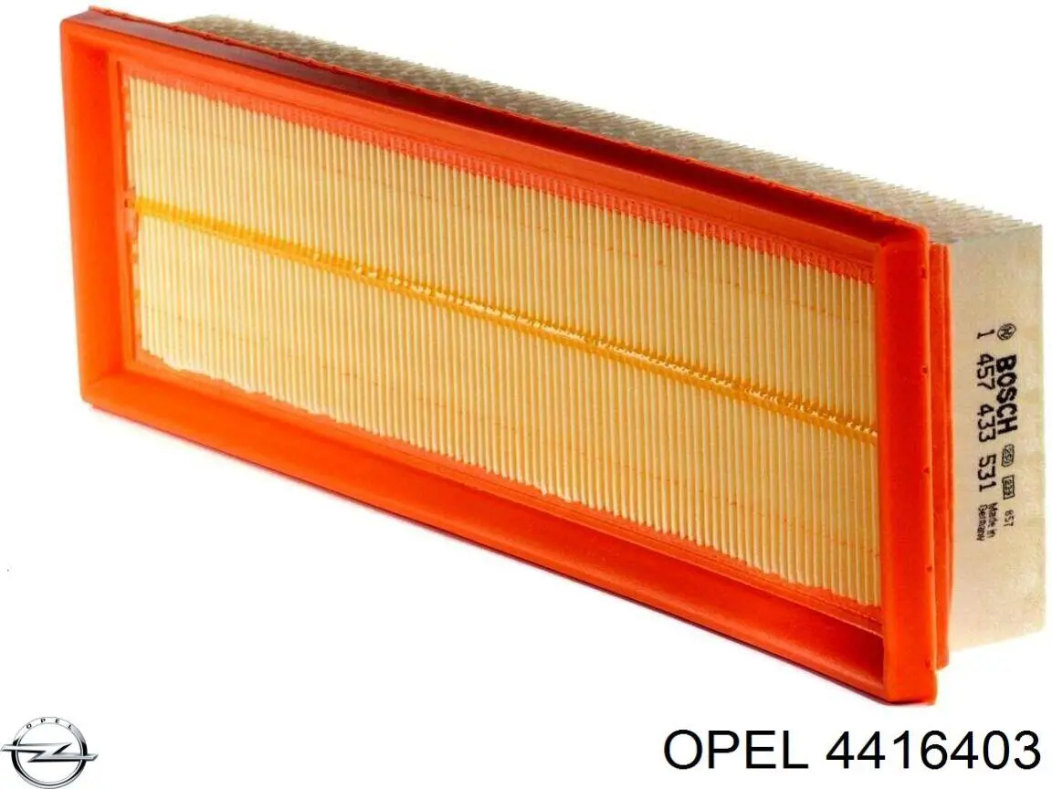 Елемент повітряного фільтра Opel 4416403 ціна, від 4.18 USD
