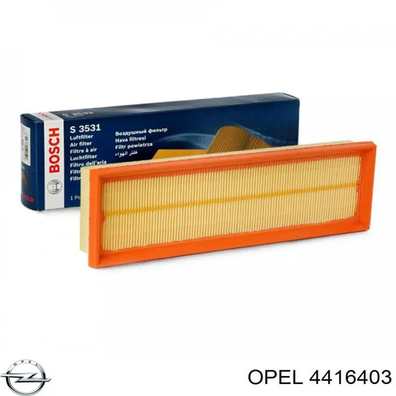 Купити 4416403 Opel Автомобільний фільтр повітря