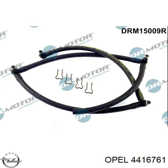 Купити 4416761 Opel Трубка паливна, зворотня від форсунок