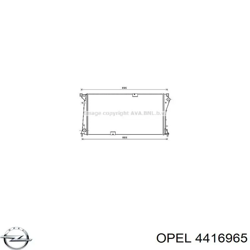 Купити 4416965 Opel Радіатор двигуна
