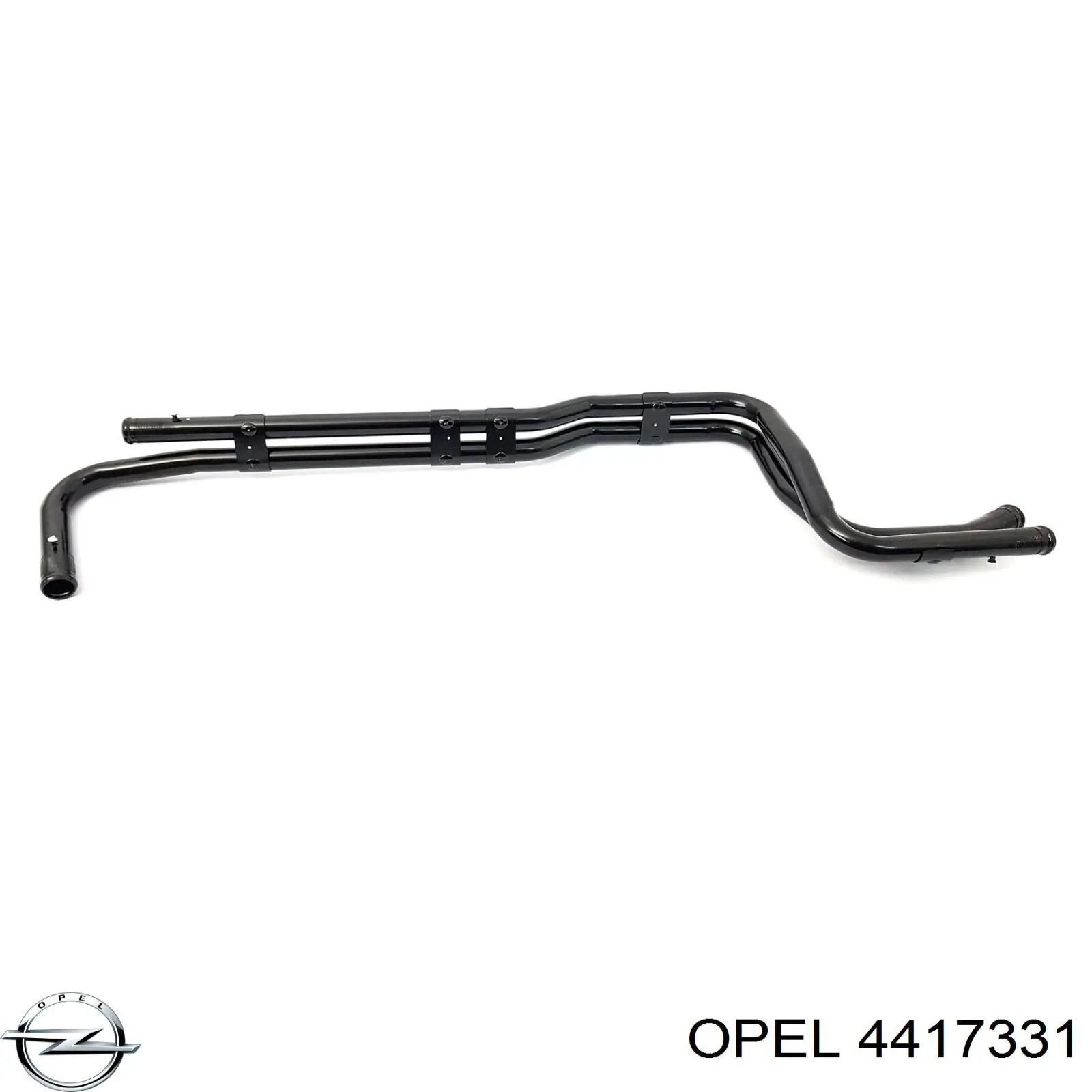 4417331 Opel шланг/патрубок радіатора охолодження, нижній