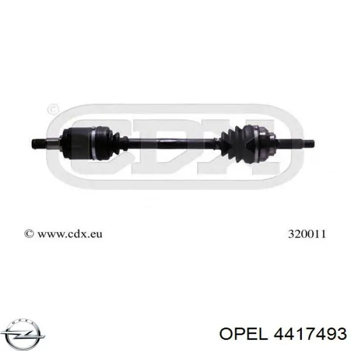 Амортизатор задній 4417493 Opel