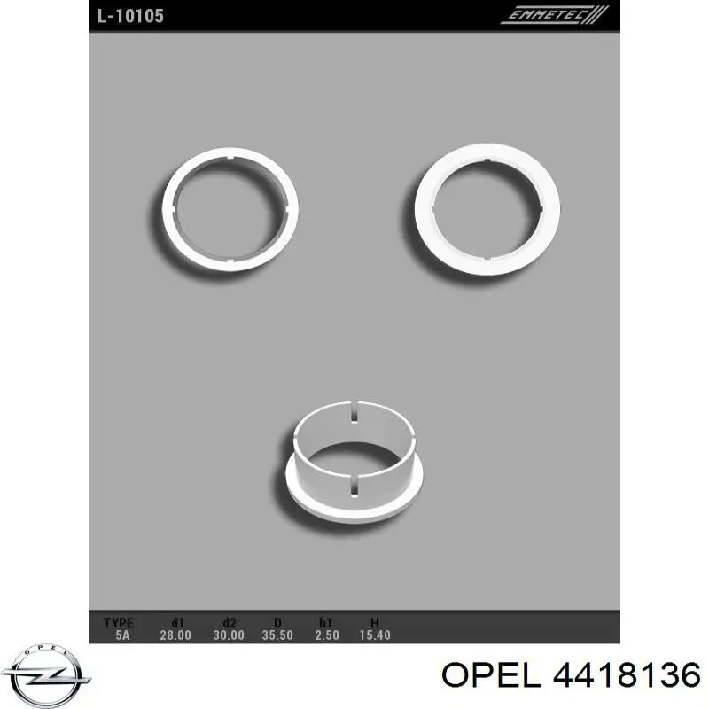 4418136 Opel Рейковий рульовий механізм