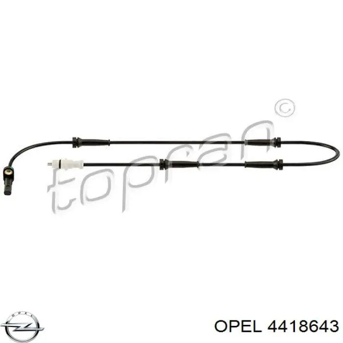Купити 4418643 Opel Датчик АБС (ABS) задній