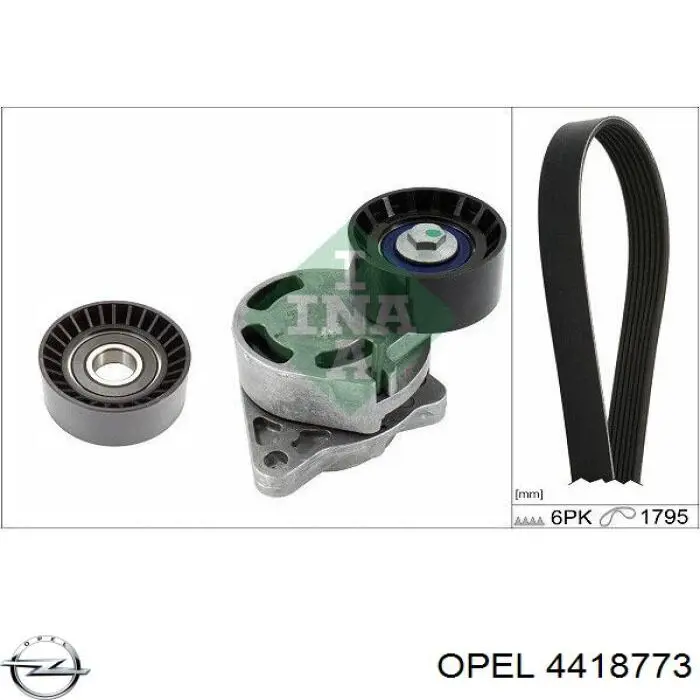4418773 Opel Поліклиновий ремінь