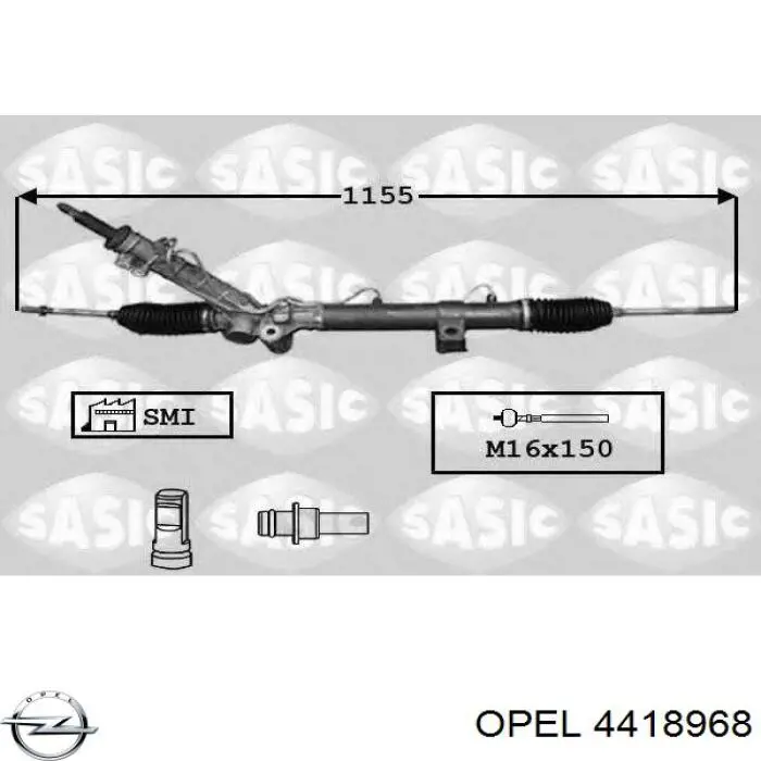 4418968 Opel рейка рульова