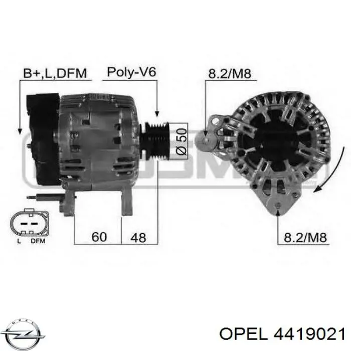 Купити 4419021 Opel Радіатор системи охолодження кондиціонера