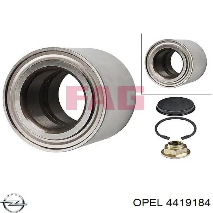 Підшипник маточини задньої Opel 4419184 ціна, від 30.50 USD