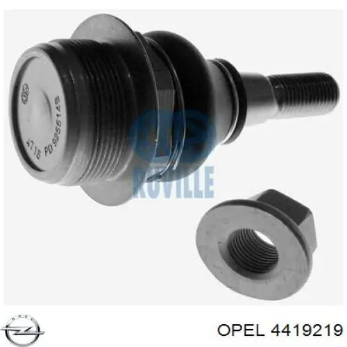 Кульова опора, нижня, ліва Opel 4419219 ціна, від 15.27 USD