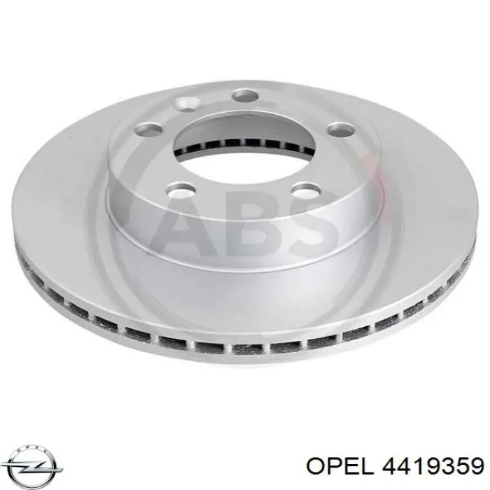 Диск переднього гальма Opel 4419359 ціна, від 60.24 USD