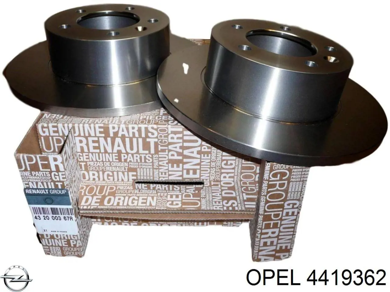 Диск гальмівний задній Opel 4419362