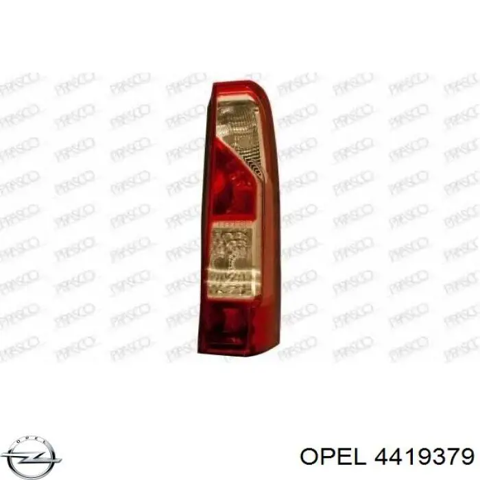 4419379 Opel ліхтар задній правий