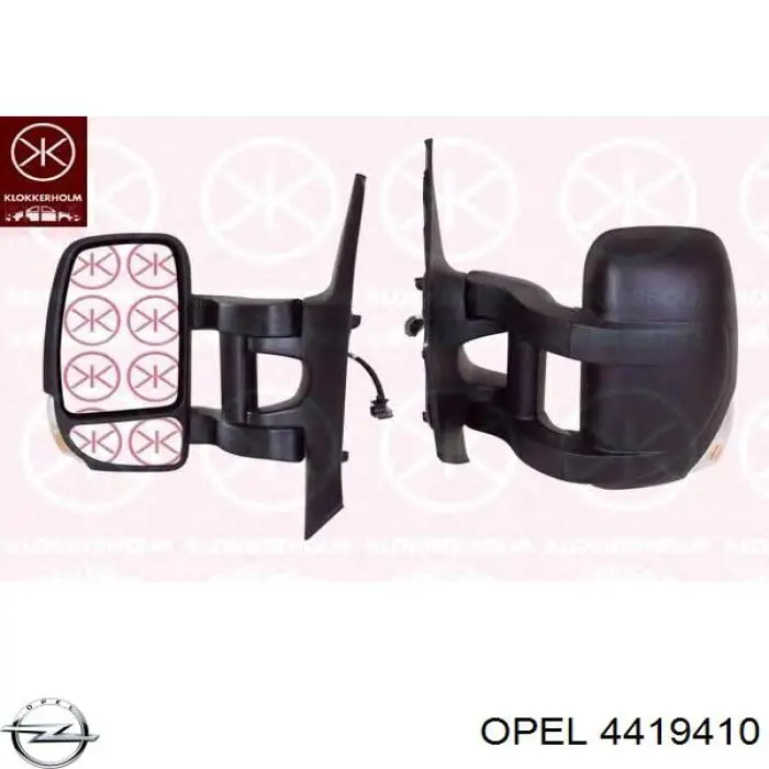 4419410 Opel Дзеркало заднього виду, ліве