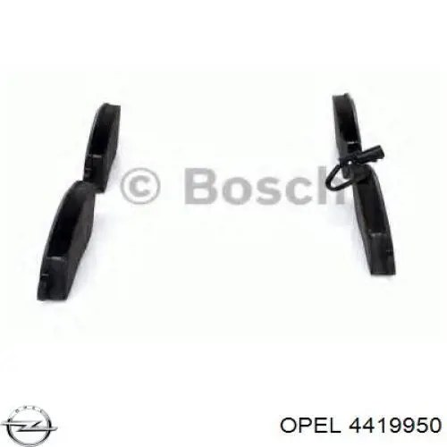 Гальмівні колодки Opel 4419950 ціна, від 24.19 USD
