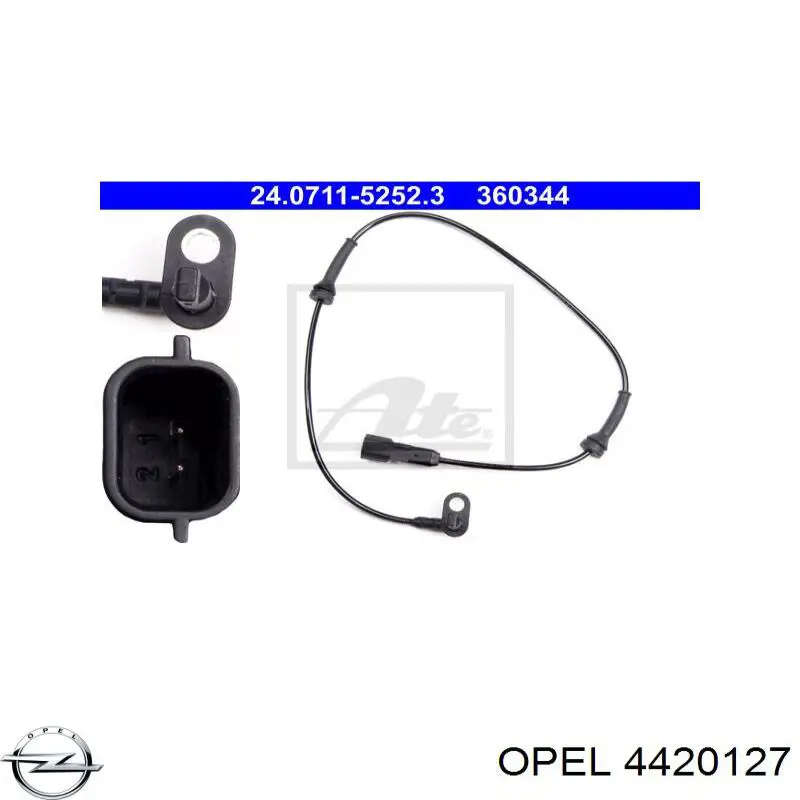 Купити 4420127 Opel Датчик АБС (ABS) задній