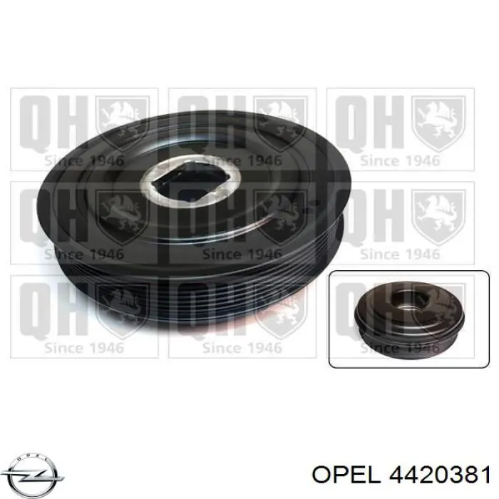 Шків колінвала (демпфер ) Opel 4420381 ціна, від 81.87 USD