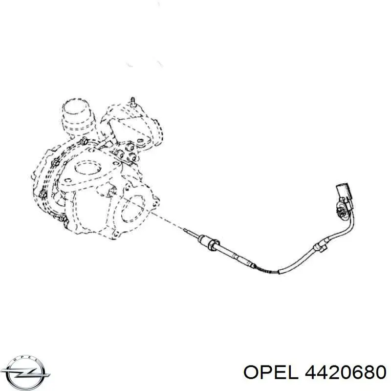 Датчик температури відпрацьованих газів (ВГ), перед турбіною Opel 4420680 ціна, від 64.39 USD