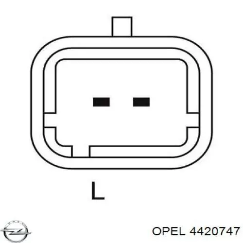 4420747 Opel датчик тиску у впускному колекторі, map