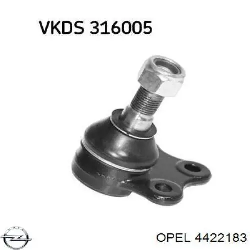 Купити 4422183 Opel Кульова опора, нижня