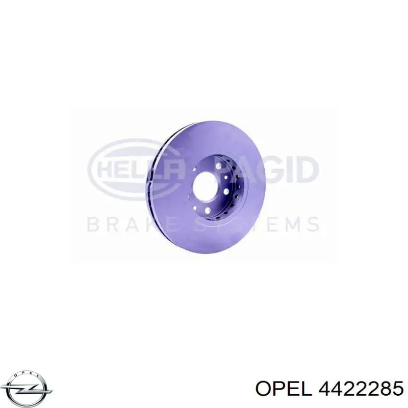Диск переднього гальма Opel 4422285 ціна, від 51.53 USD