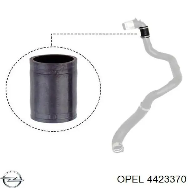 Купити 4423370 Opel Шланг/патрубок интеркуллера