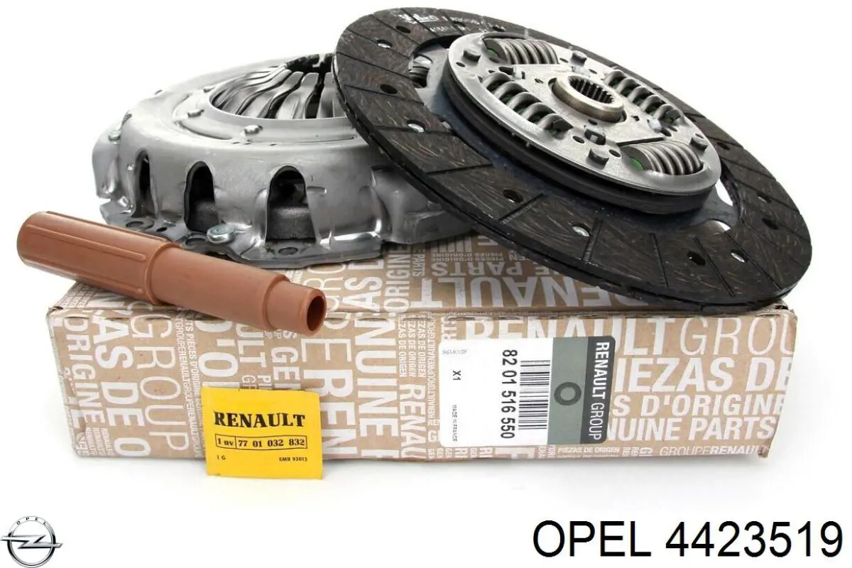 Комплект зчеплення (3 частини) Opel 4423519 ціна, від 239.12 USD