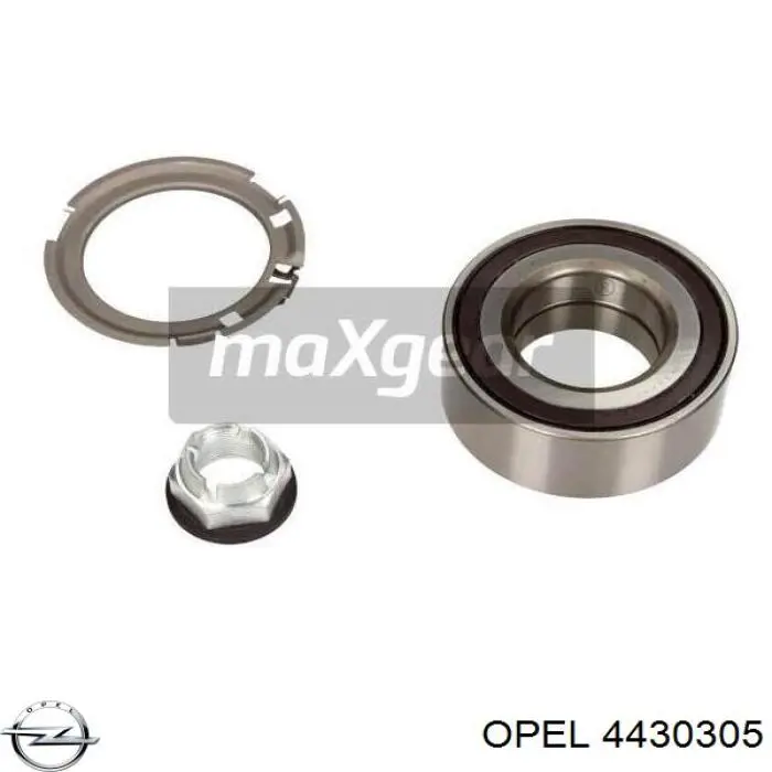 Комплект підшипник маточини передньої Opel 4430305 ціна, від 22.77 USD