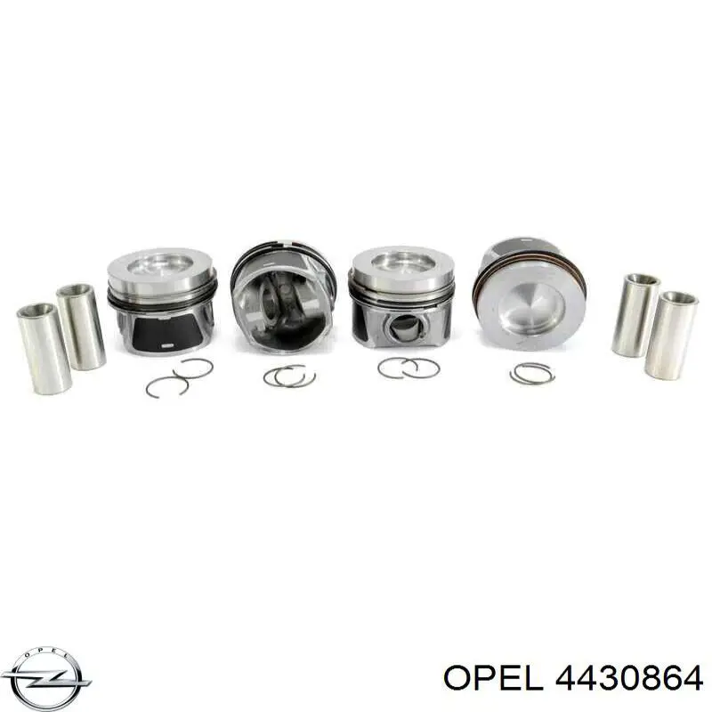 4430864 Opel поршень в комплекті на 1 циліндр, std