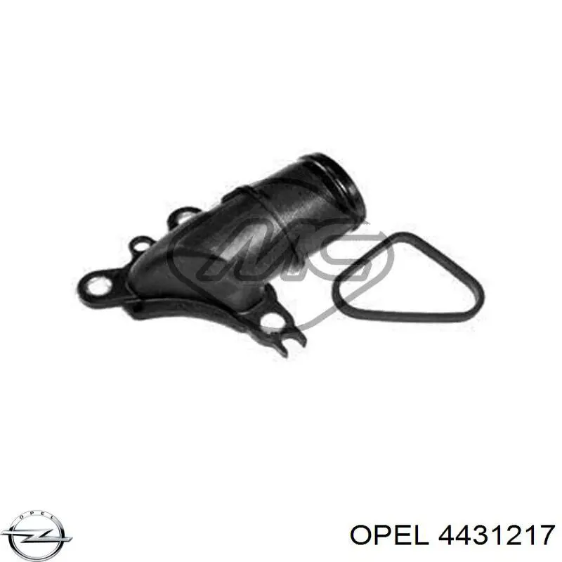 Фланець системи охолодження (трійник) Opel 4431217 ціна, від 9.53 USD