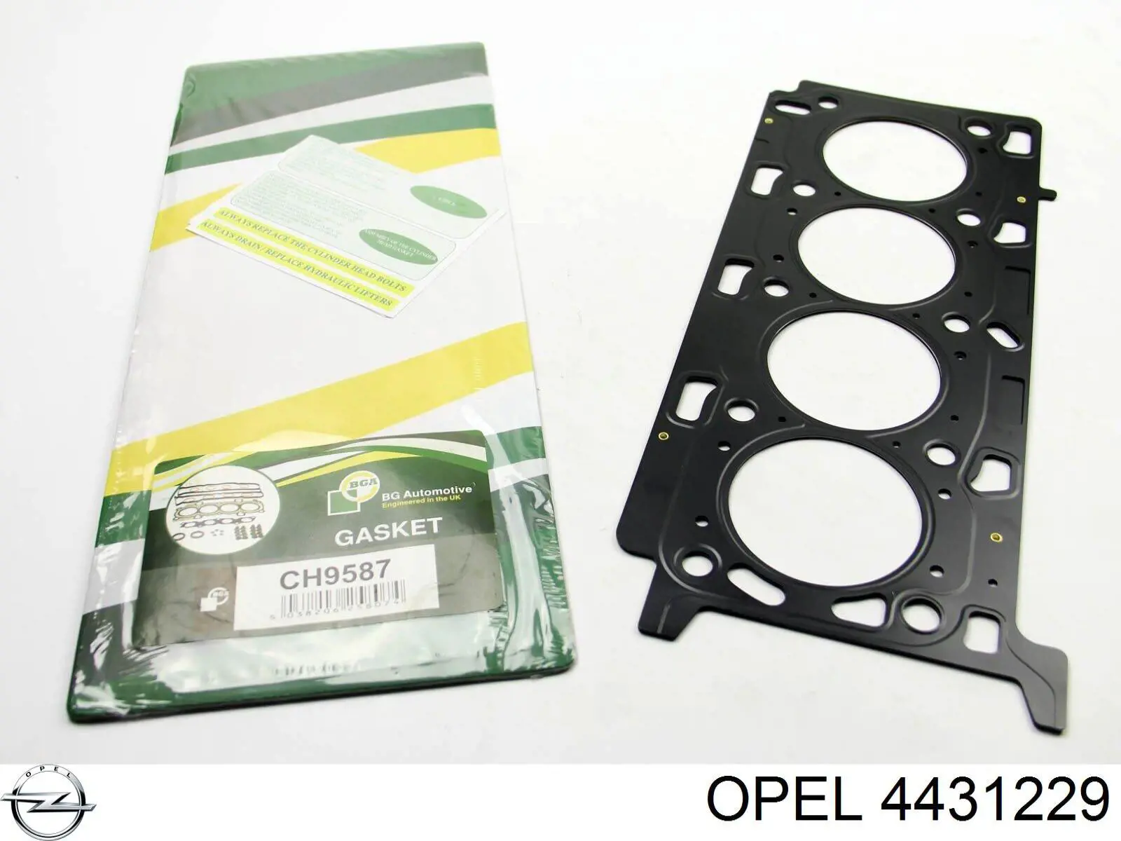 4431229 Opel прокладка головки блока циліндрів (гбц)
