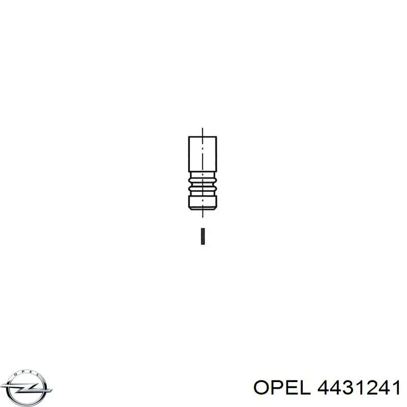 4431241 Opel клапан випускний