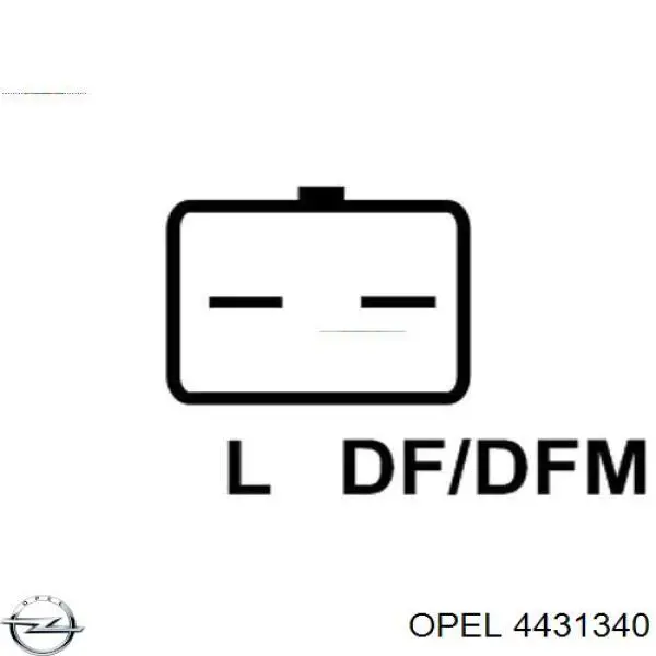 Генератор Opel 4431340 ціна, від 171.57 USD