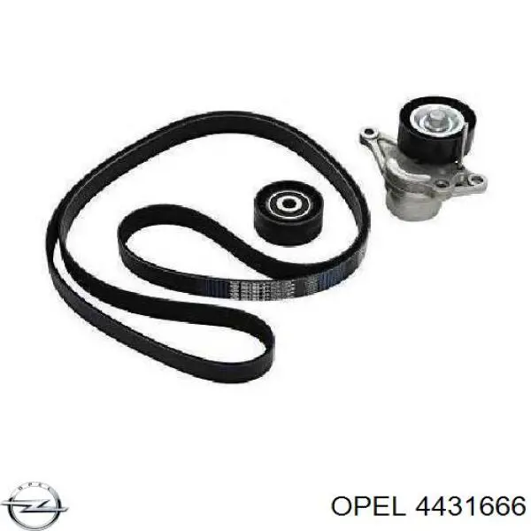 Ремінь приводний, агрегатів, комплект Opel 4431666 ціна, від 85.28 USD