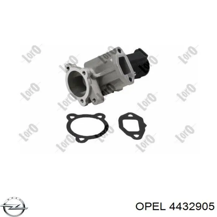 4432905 Opel клапан egr, рециркуляції газів
