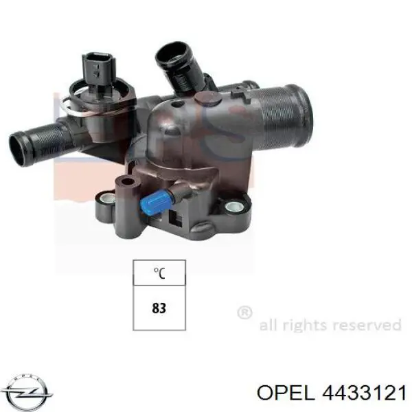 4433121 Opel термостат