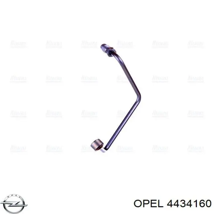 4434160 Opel трубка/шланг подачі масла до турбіни