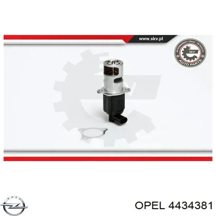 Купити 4434381 Opel Прилади управління системи рециркуляції