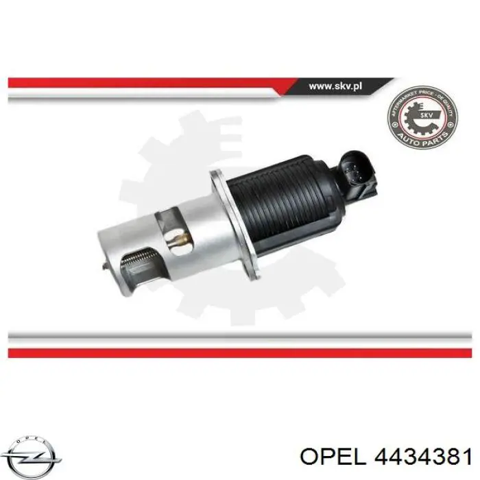 4434381 Opel клапан egr, рециркуляції газів