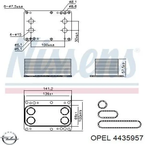 Купити 4435957 Opel Корпус масляного фільтра