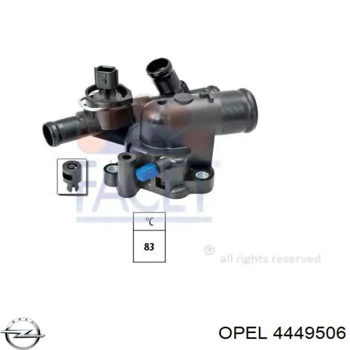 4449506 Opel термостат