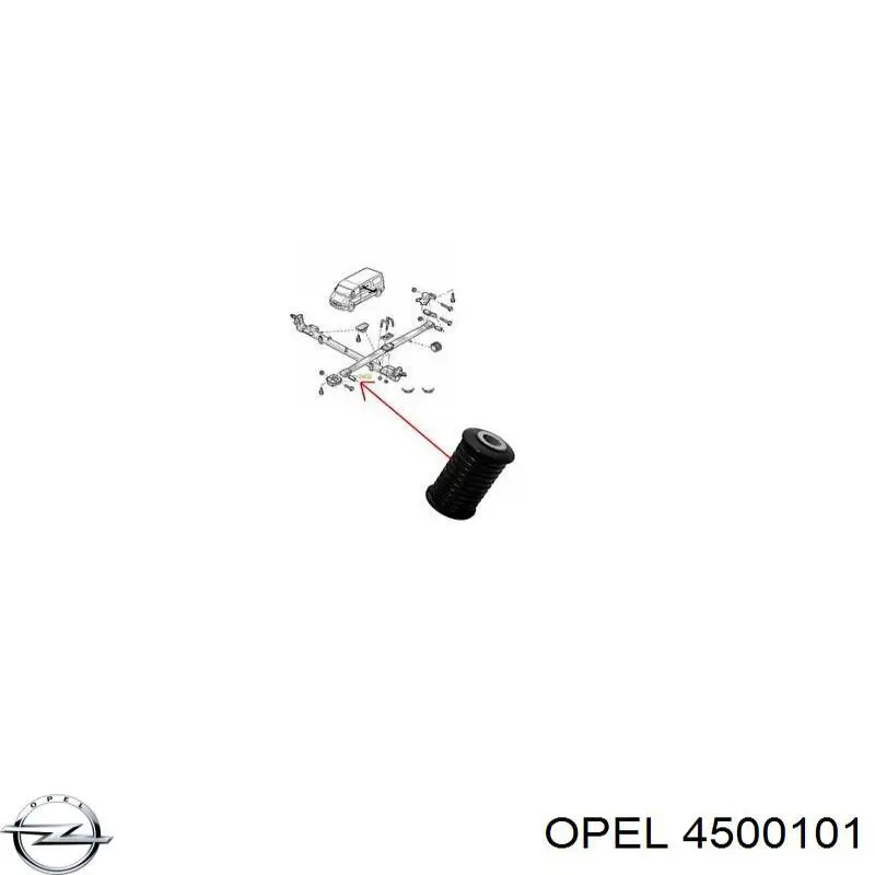 Втулка ресори Opel 4500101
