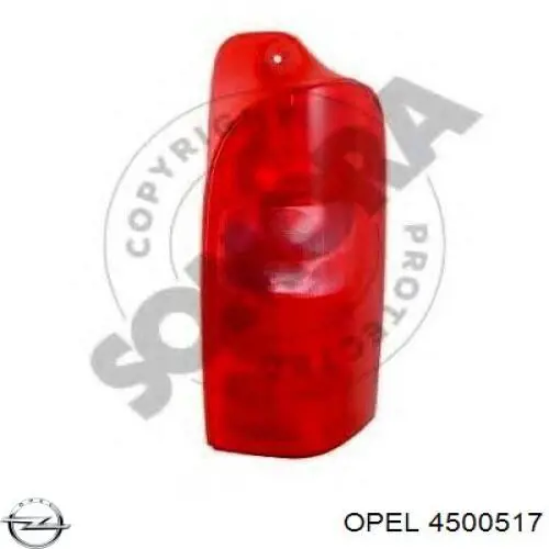 Задні ліхтарі Opel 4500517 ціна, від 40.16 USD