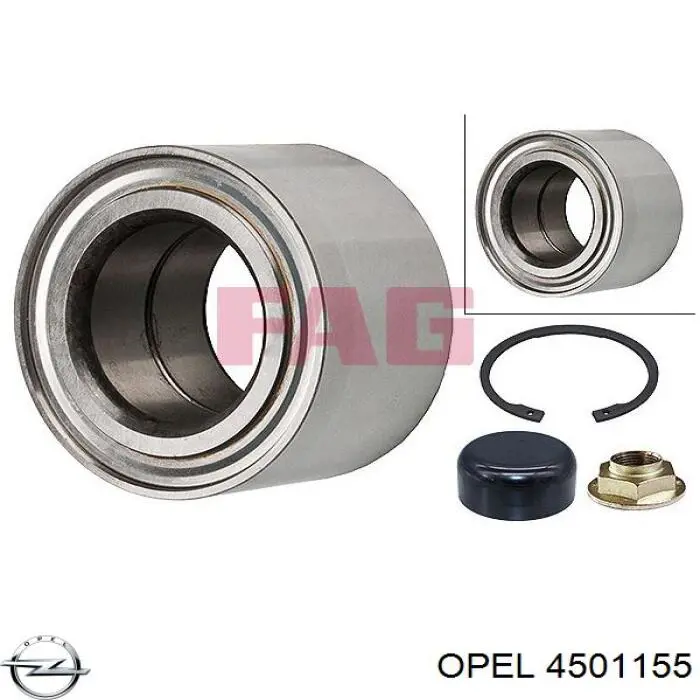 Купити 4501155 Opel Підшипник задньої ступиці