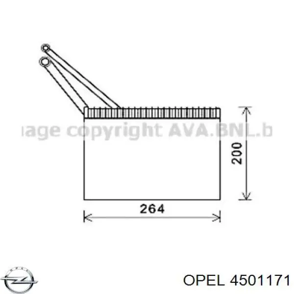 Випаровувач кондиціонера Opel 4501171 ціна, від 126.51 USD