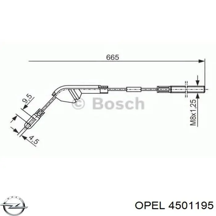 Туманка ліва Opel 4501195 ціна, від 21.65 USD