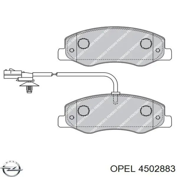 Купити 4502883 Opel Задні колодки
