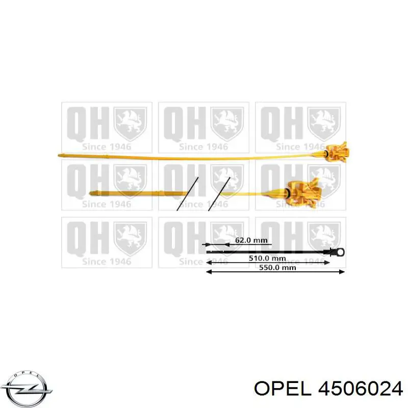 Щуп-індикатор рівня масла в двигуні Opel 4506024 ціна, від 23.44 USD