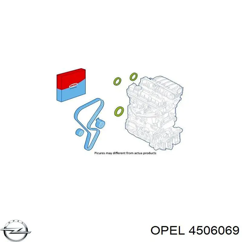 Заглушка ГБЦ/блоку циліндрів 4506069 Opel